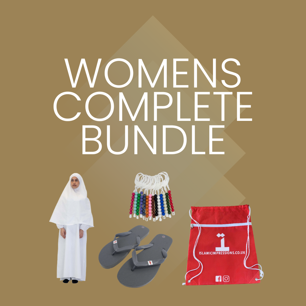 Womens Complete Hajj/Umrah Bundle feat Womens Ihram Set