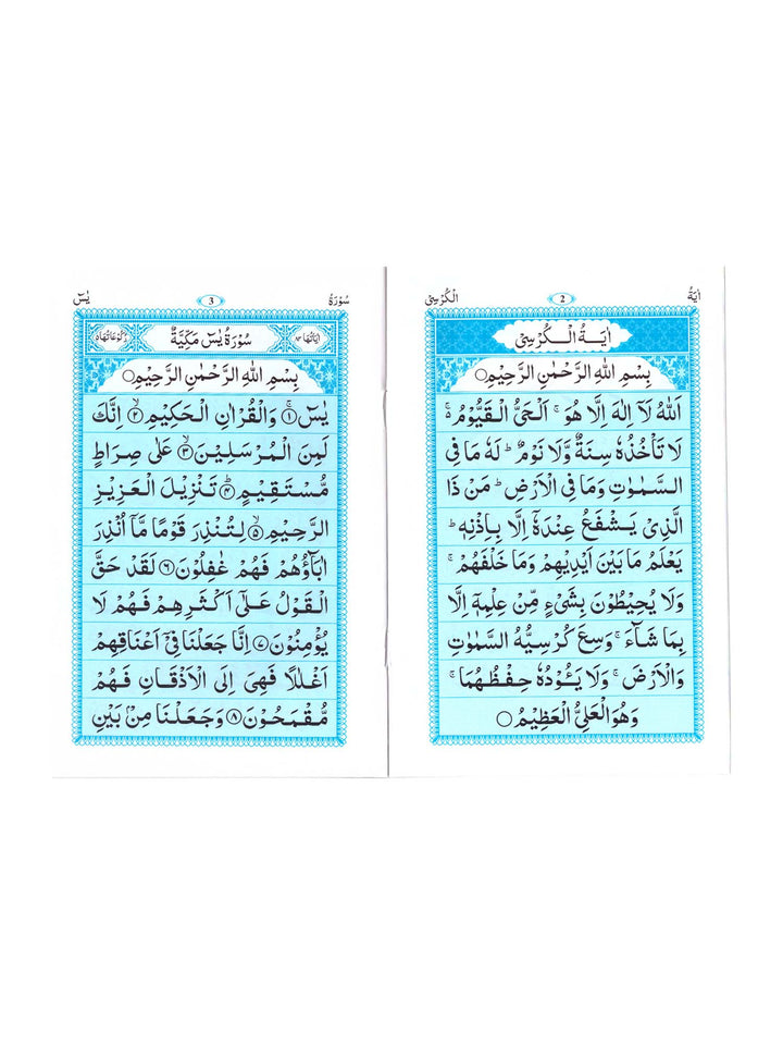 Surah Yaseen/Surah Mulk/Ayatul Kursi (Ref No 99)
