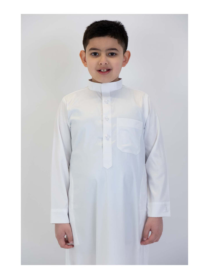 Islamic Impressions Boy's Silky Collared Thobe