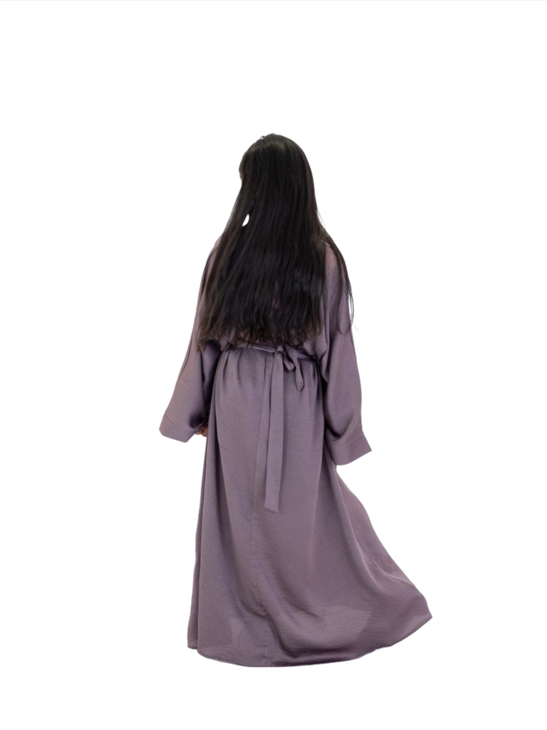 Girl's Silky Belted Abaya