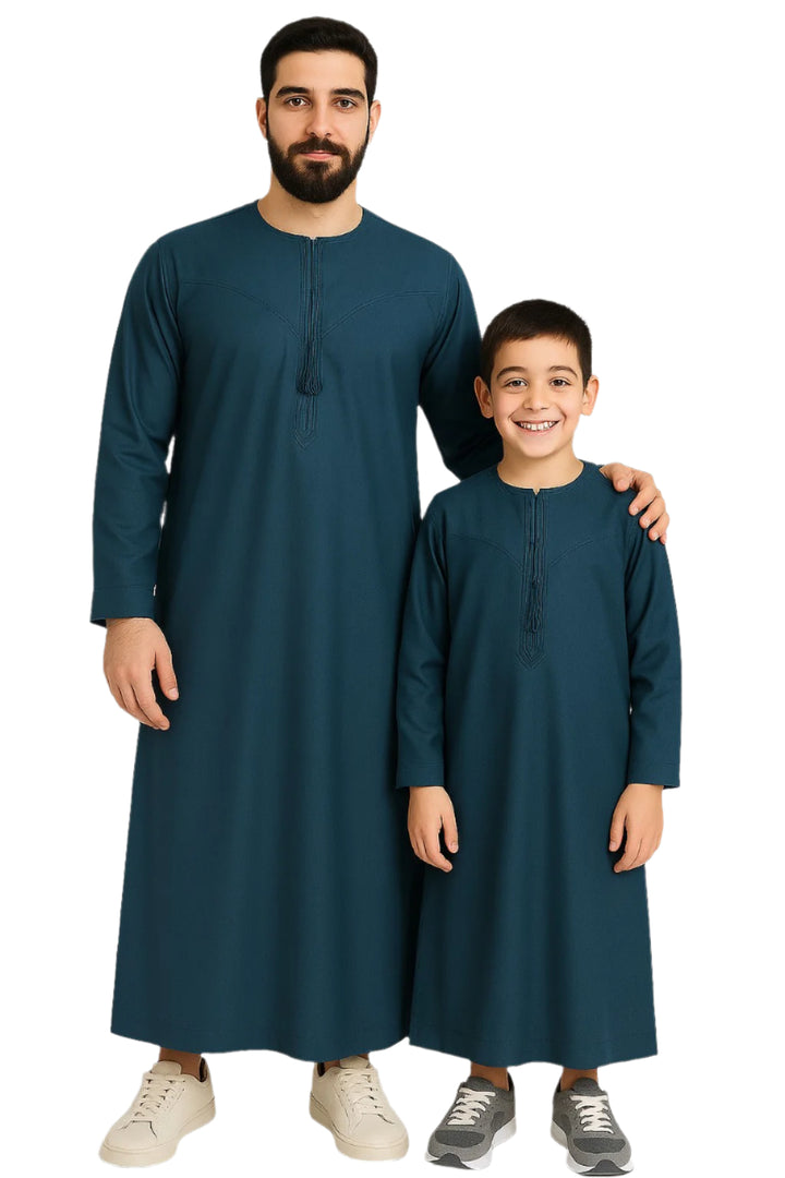 الثوب العماني الإسلامي مع شرابة للرجال من مجموعة حمدان