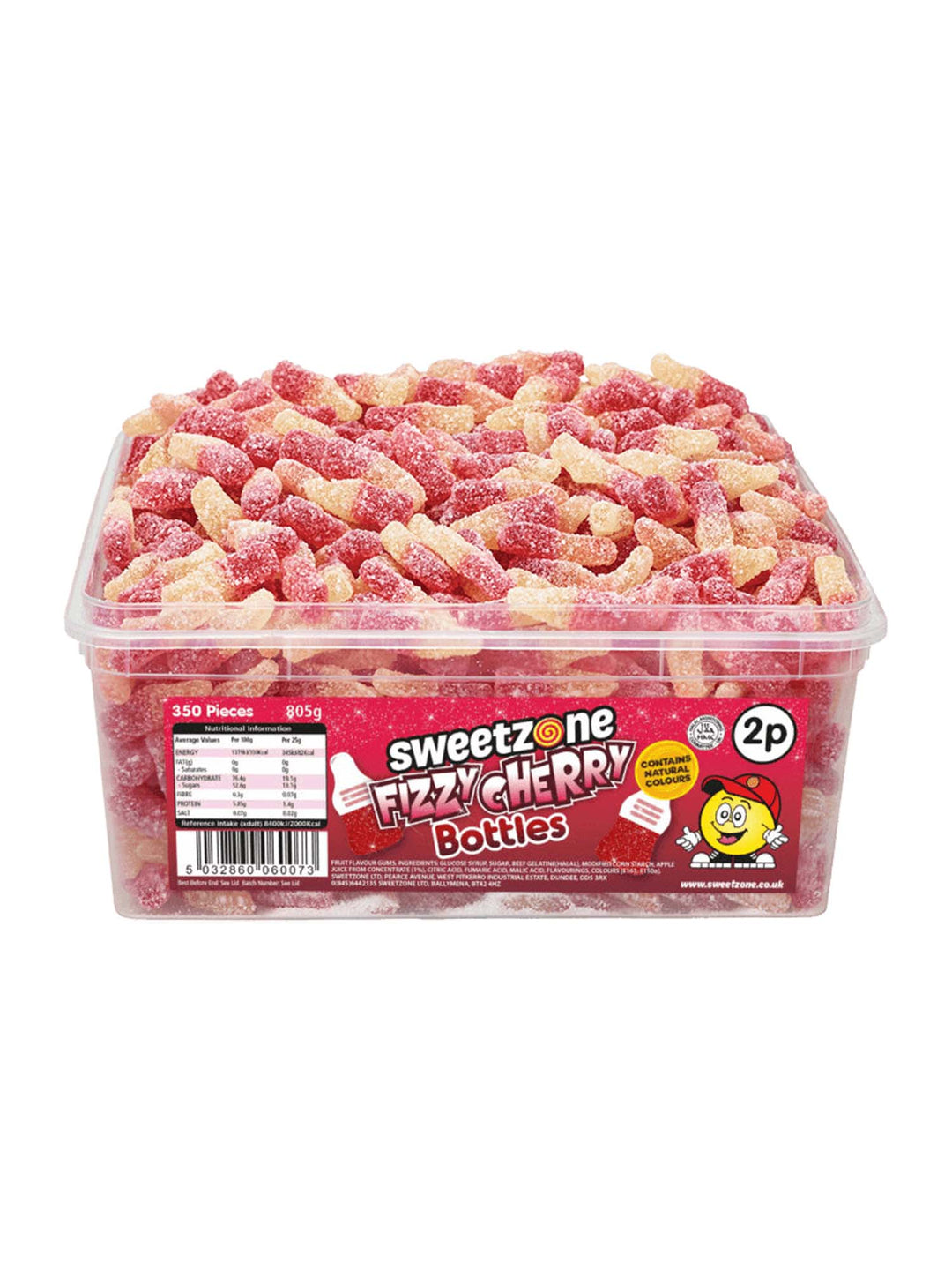 Fizzy Cherry Bottles - Sweet Zone - 805g Tub