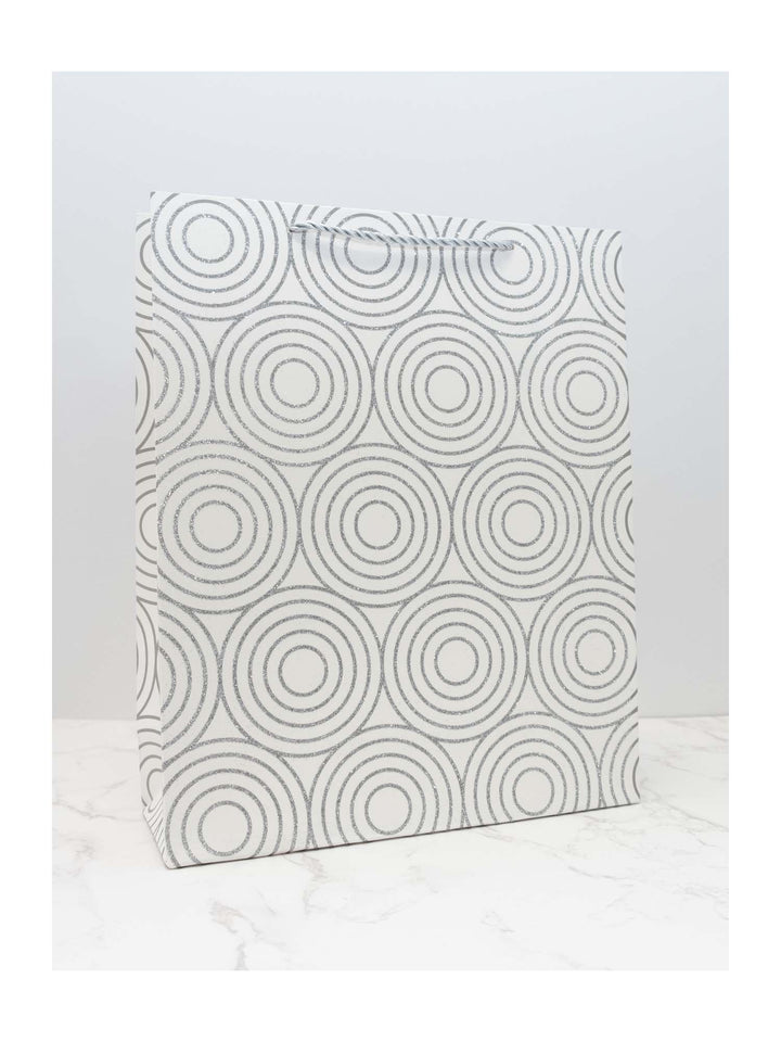 Gift Bag - White/Silver