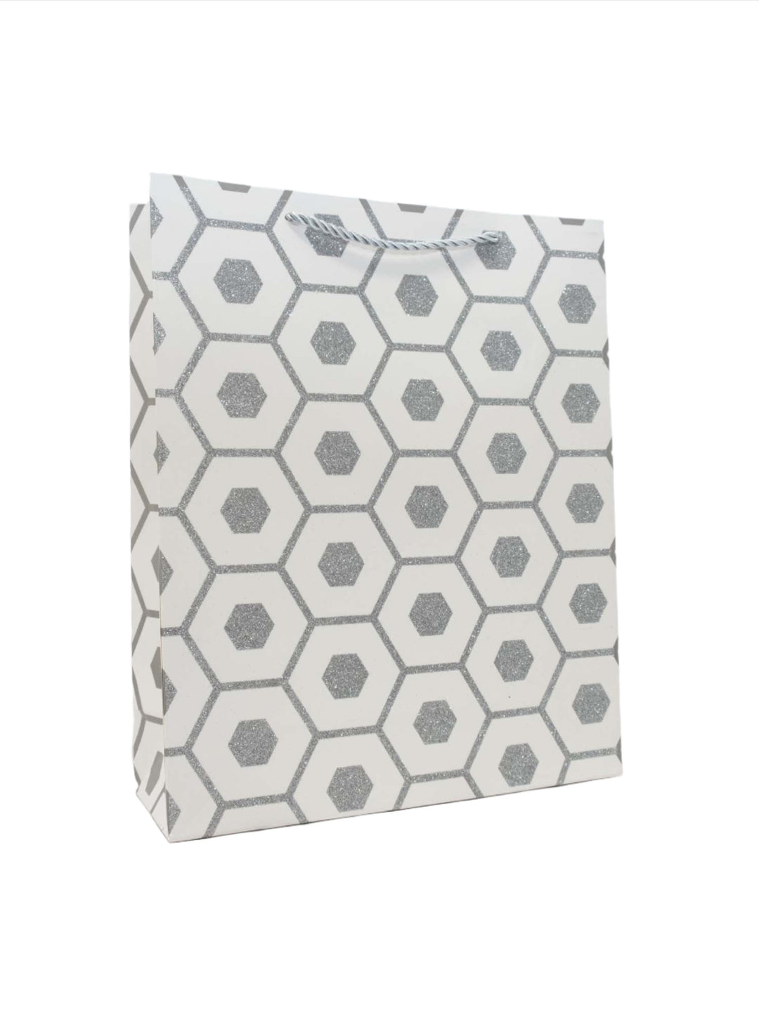 Gift Bag - White/Silver