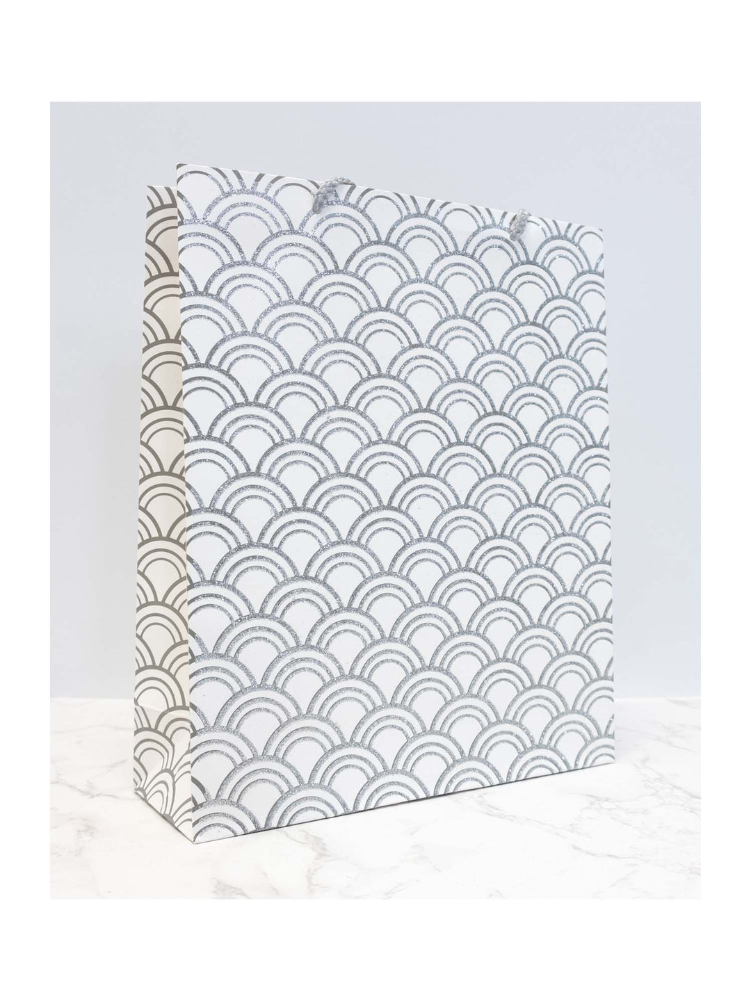 Gift Bag - White/Silver