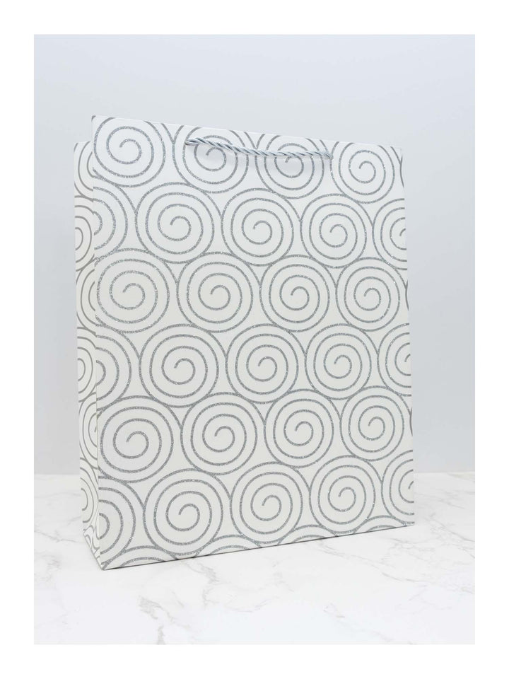 Gift Bag - White/Silver