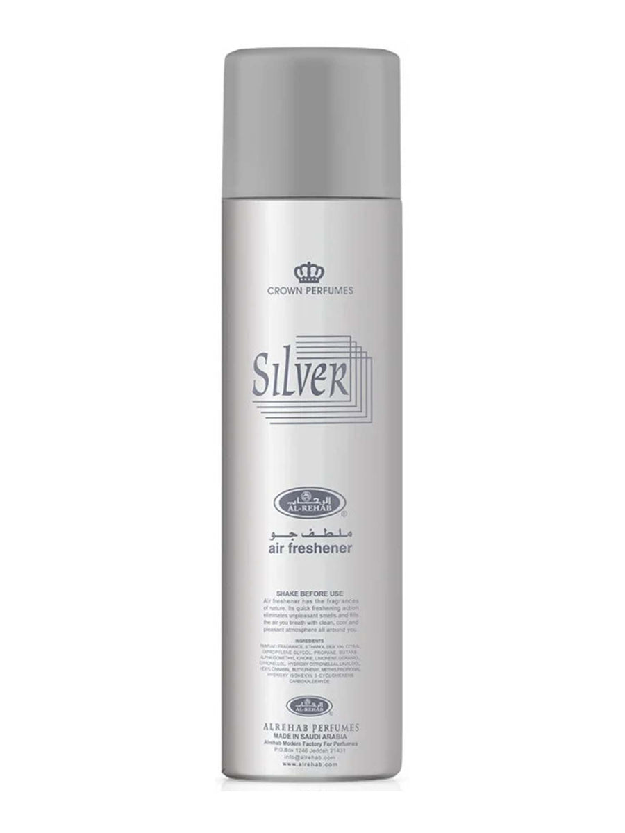 Silver Air Freshener - Crown Perfumes - 300ml - Islamic Impressions