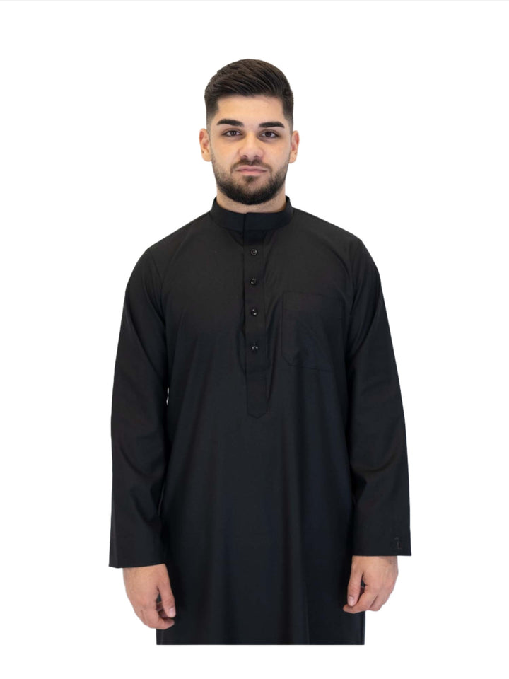 ثوب إسلامي للرجال بياقة - كم كامل