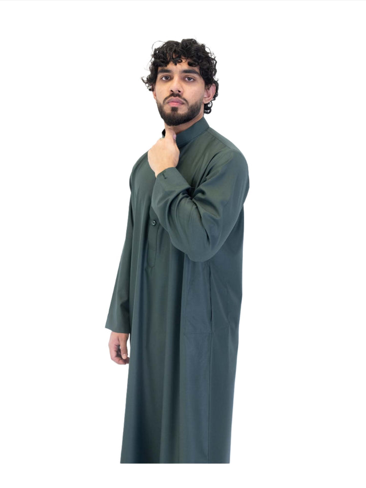 ثوب إسلامي للرجال بياقة - كم كامل