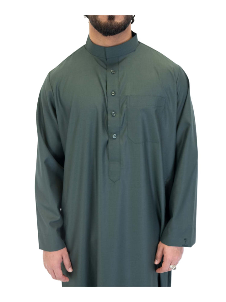 ثوب إسلامي للرجال بياقة - كم كامل