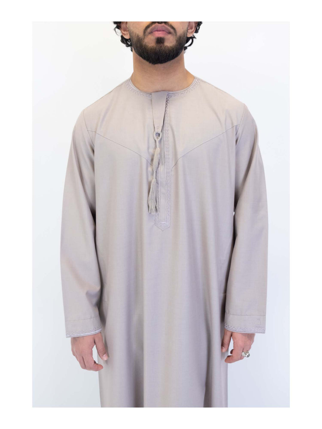 Islamic Impressions Embroidered Omani Thobe With Tassel