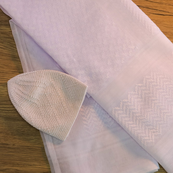 Islamic Impressions - Men's Arab Style Scarf - White