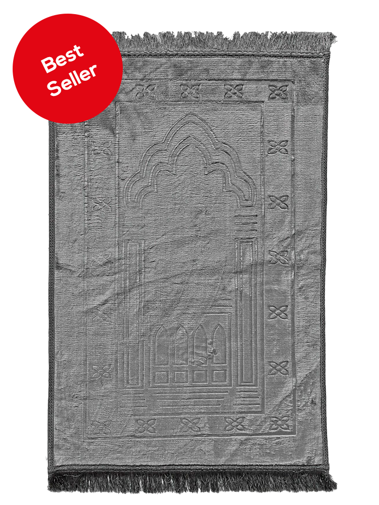 Large Velvet Prayer Mat - Islamic Impressions