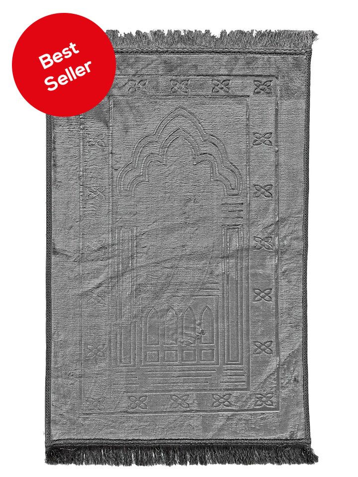 Large Velvet Prayer Mat - Islamic Impressions
