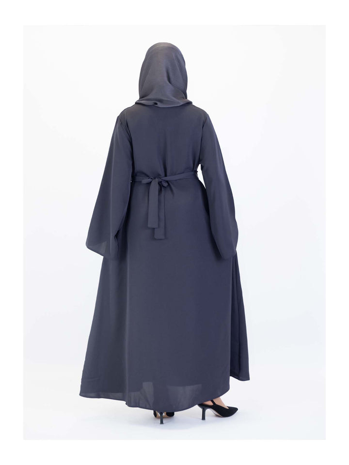 Wide Sleeve Belted Abaya