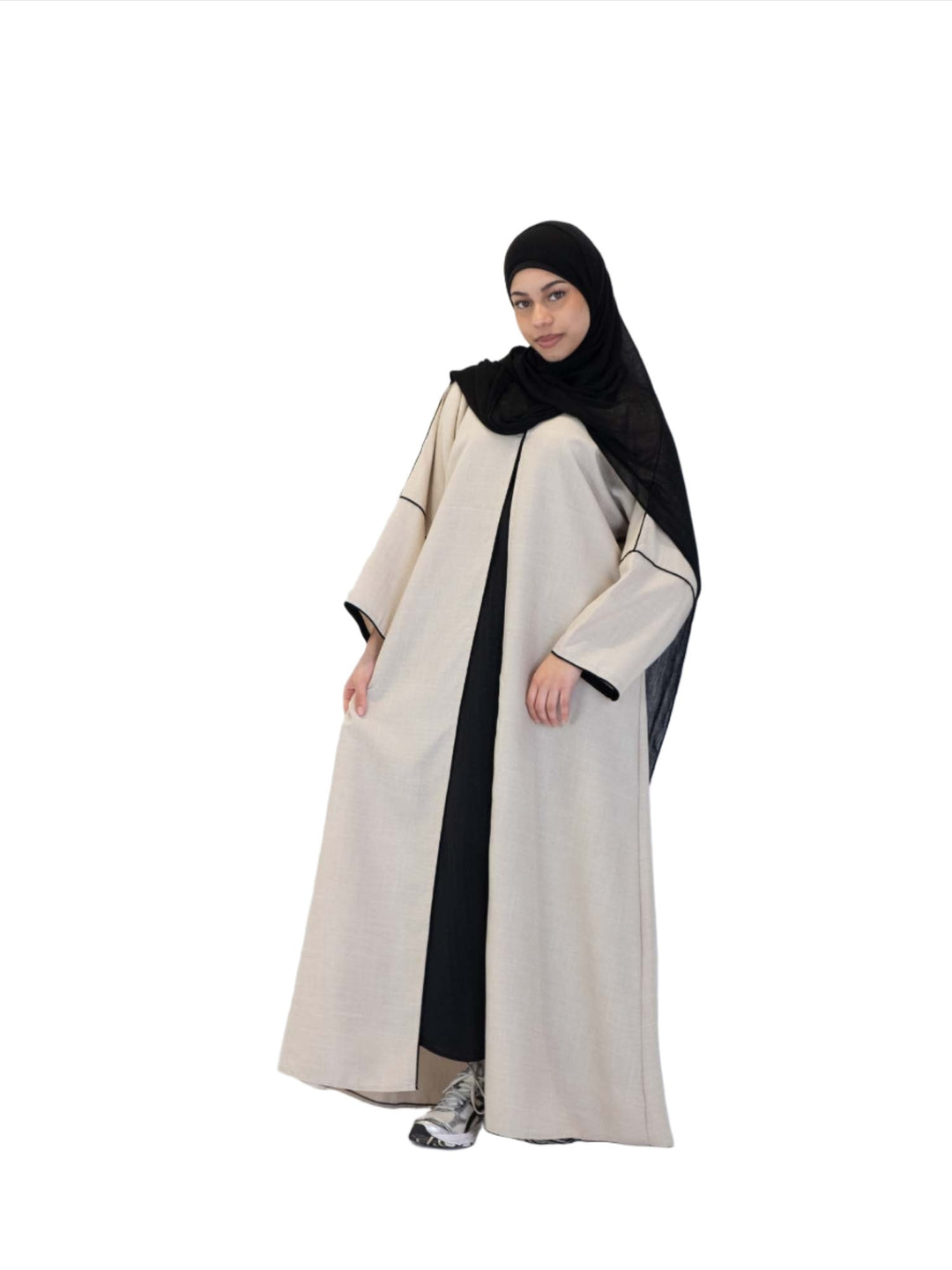 Linen Open Abaya
