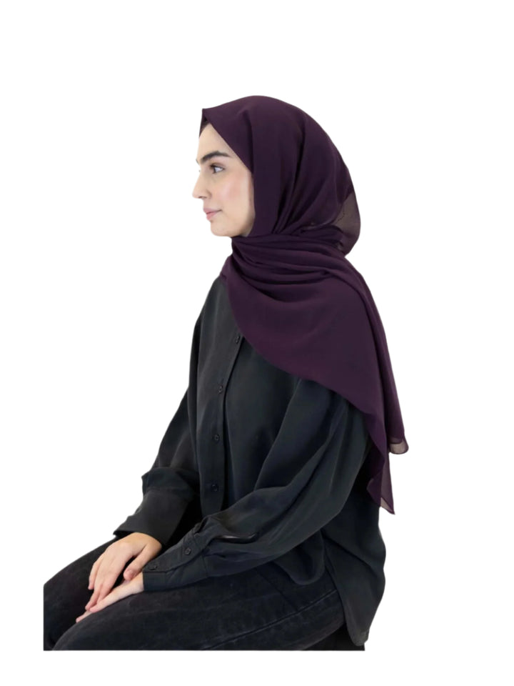 Plain Chiffon Scarf - Islamic Impressions