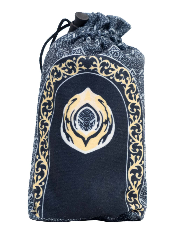 Black Pouch Travel Prayer Mat
