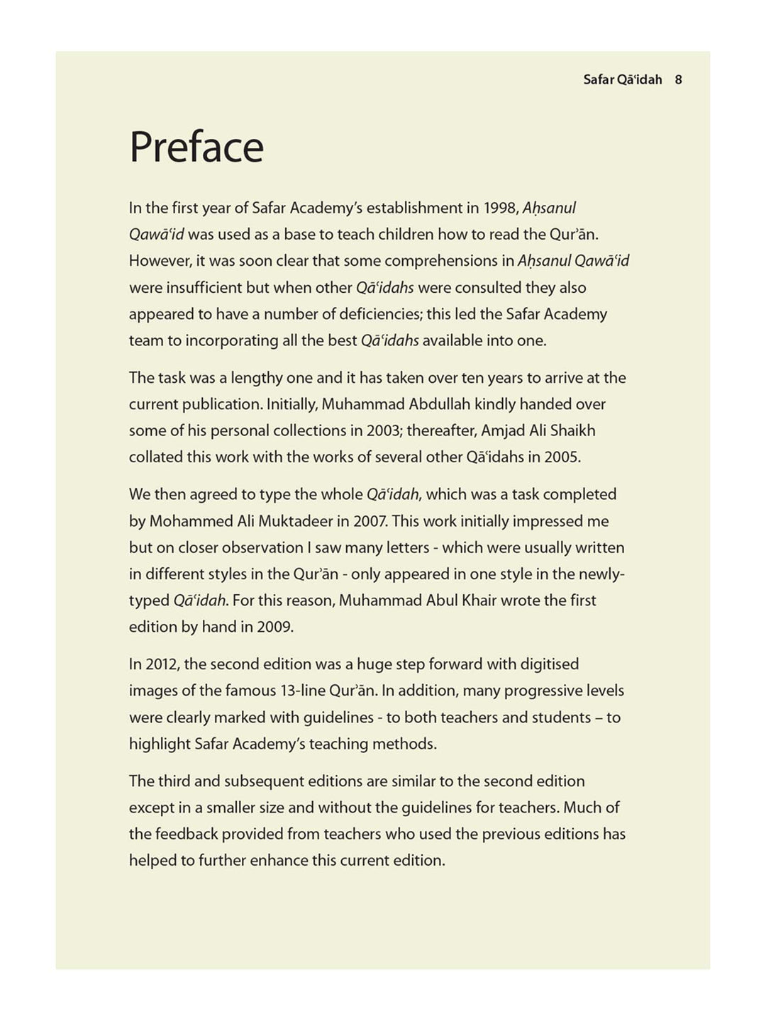 Complete Qaidah - Safar Learn To Read Series (Paperback)