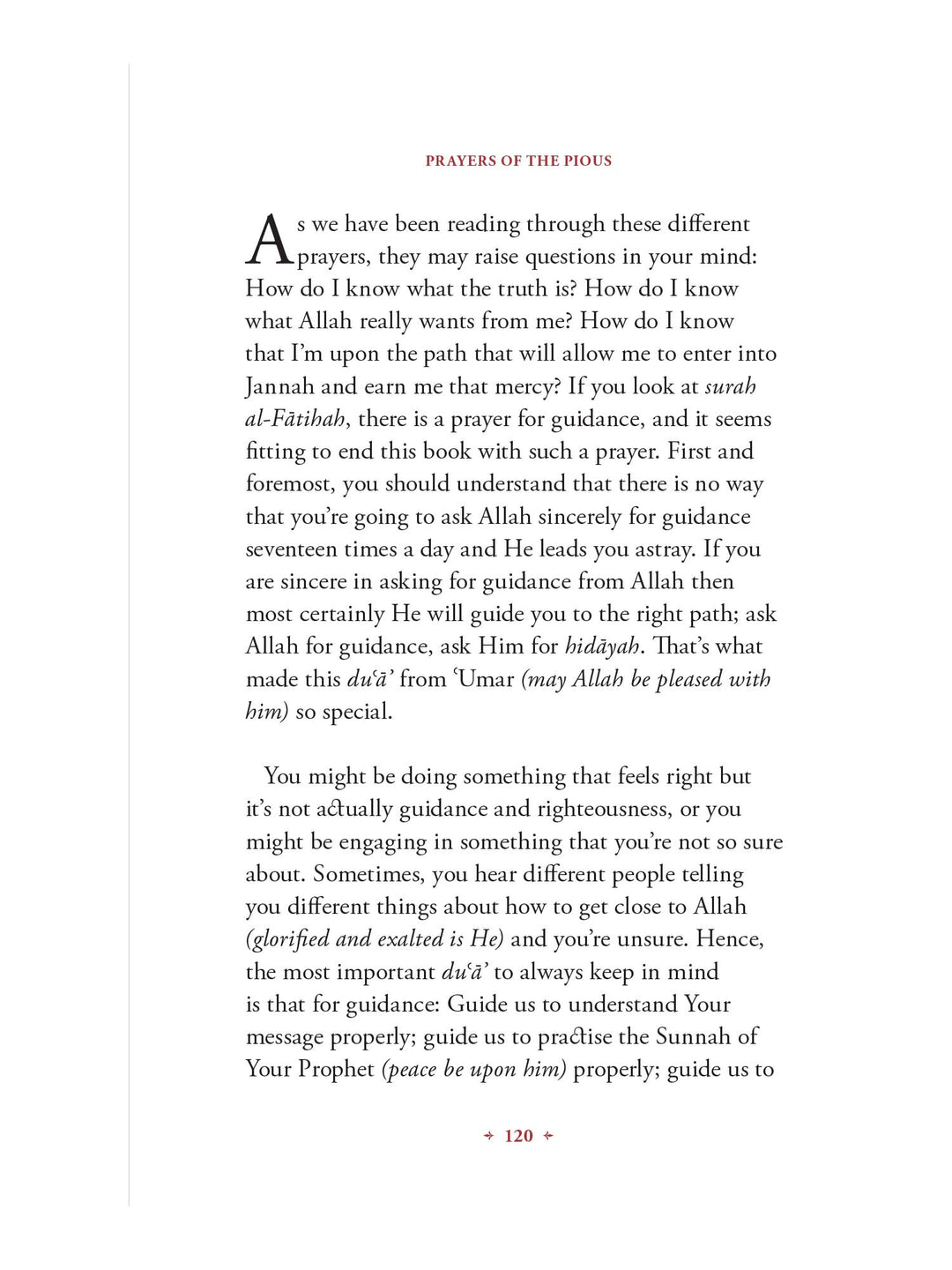 Prayers of the Pious - Omar Suleiman (Hardback)