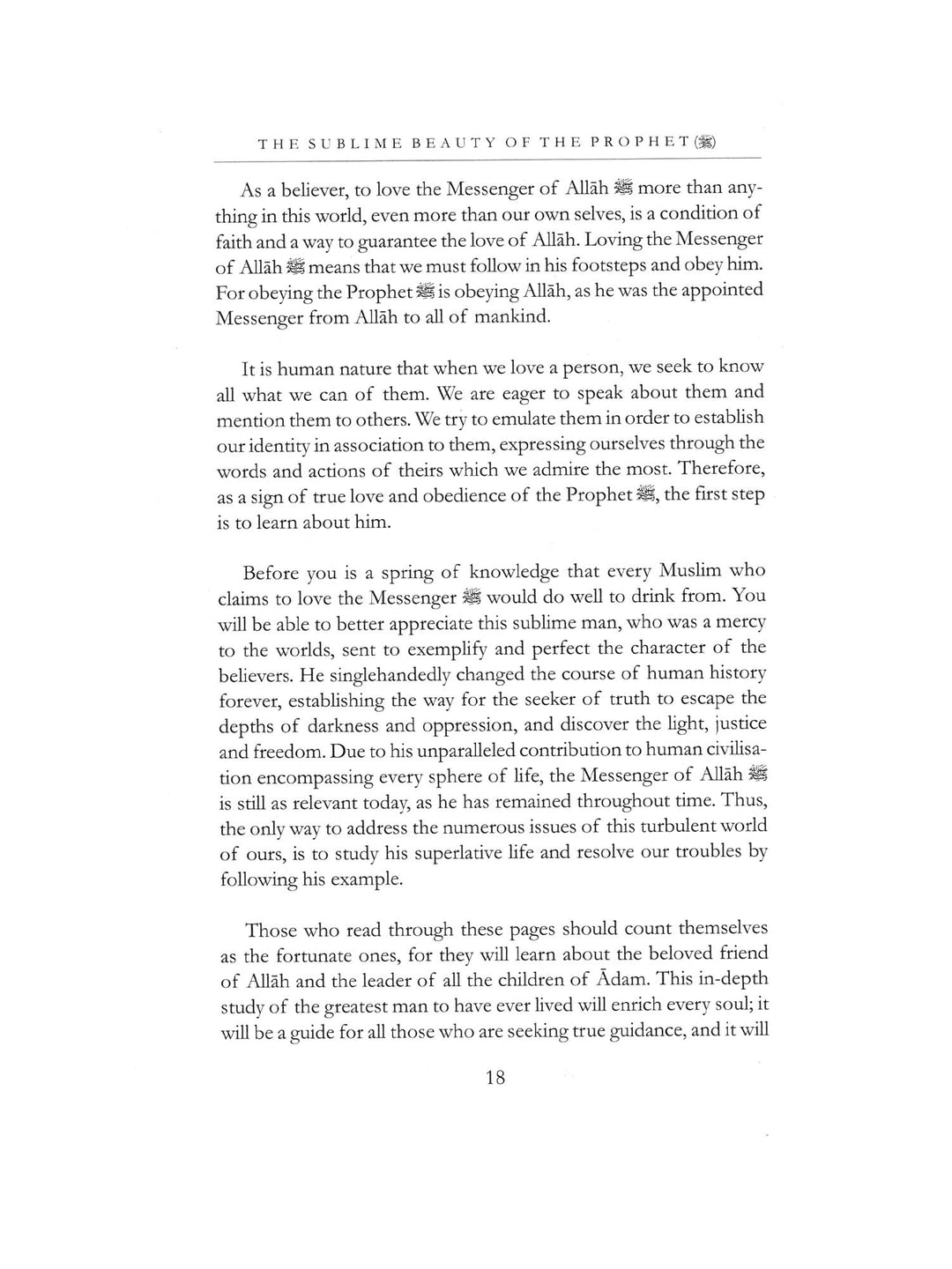 The Sublime Beauty of The Prophet (PBUH) - Al-Tirmidhi (Paperback)