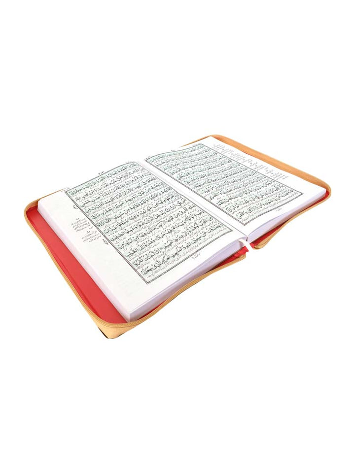 The Holy Quran - 12 Line Indo Pak With Urdu Translation - Gold Zip Case 81 - Islamic Impressions
