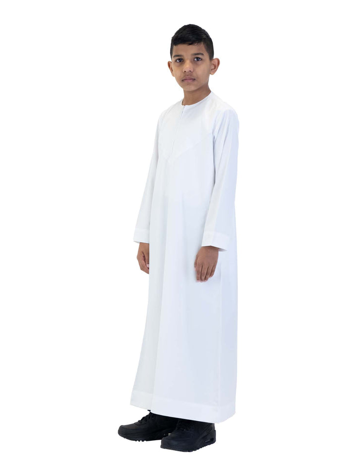 Islamic Impressions Boy's Silky Thobe With Zip