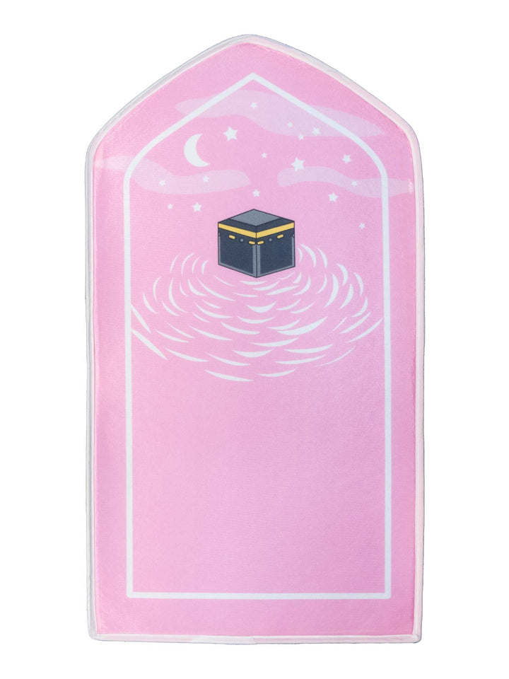 Children's Kaaba Design Sponge Prayer Mat