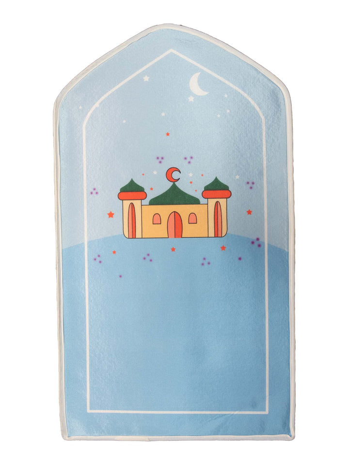 Children's Masjid Design Sponge Prayer Mat