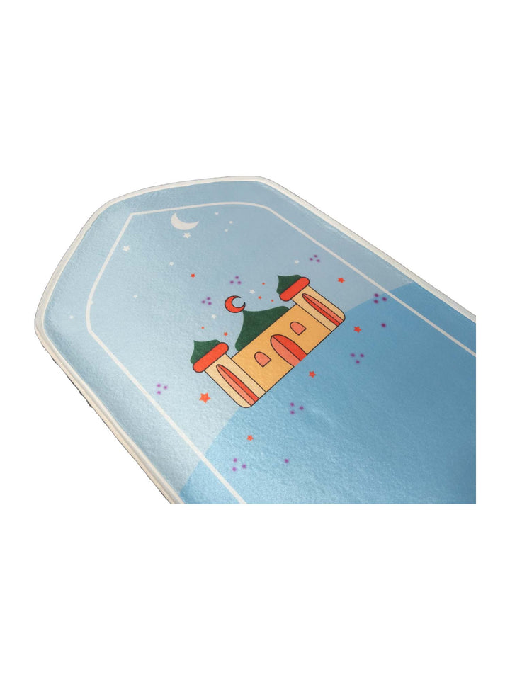 Children's Masjid Design Sponge Prayer Mat