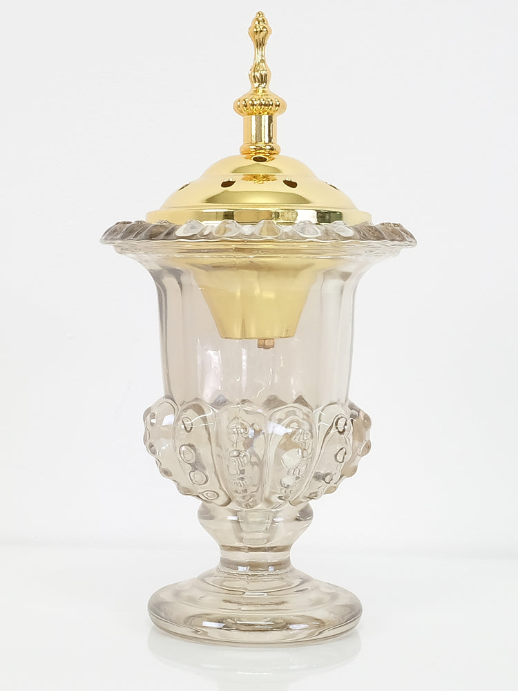 Glass & Metal Bakhoor Burner