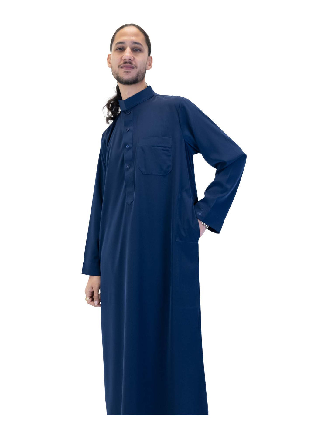 ثوب إسلامي للرجال بياقة - كم كامل