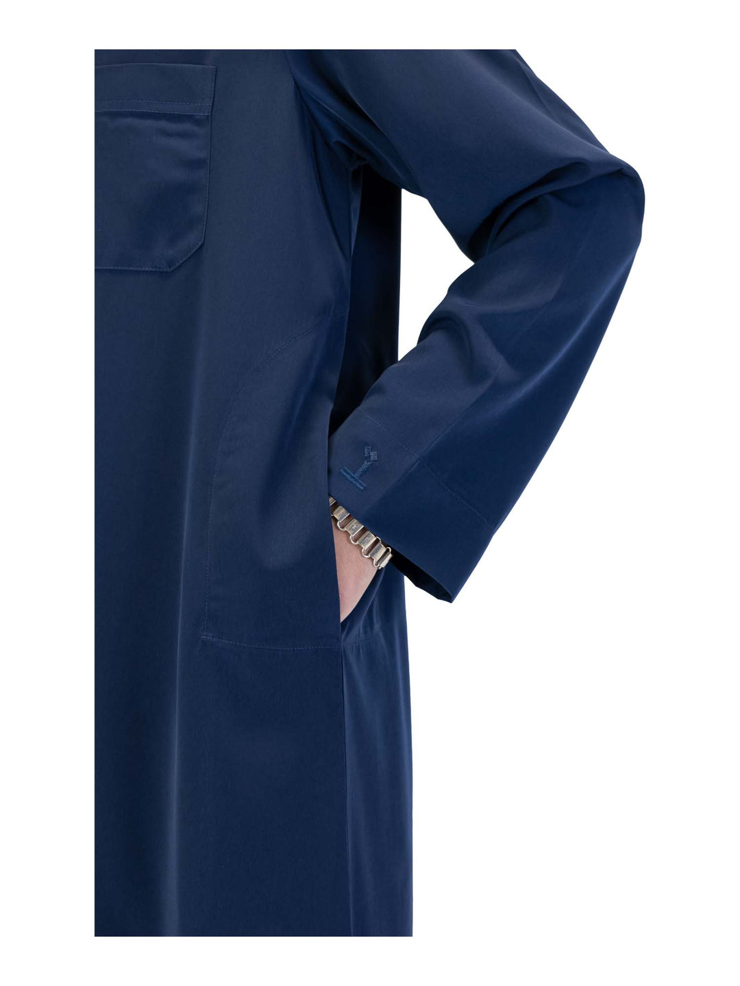 ثوب إسلامي للرجال بياقة - كم كامل