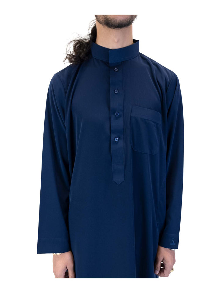 ثوب إسلامي للرجال بياقة - كم كامل