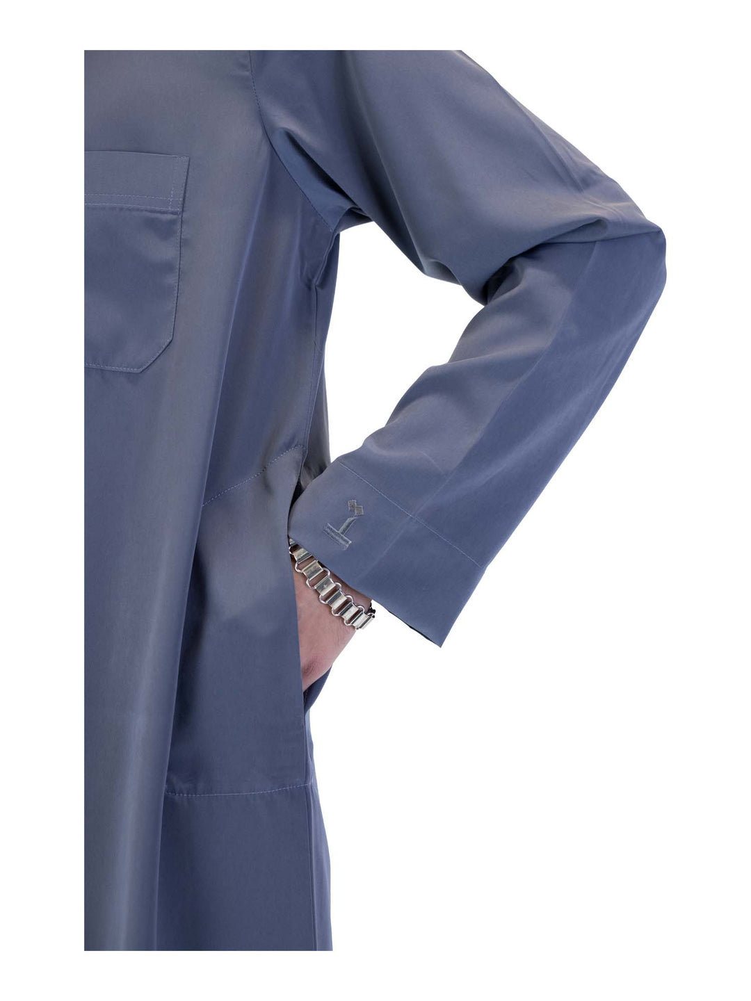 ثوب إسلامي للرجال بياقة - كم كامل