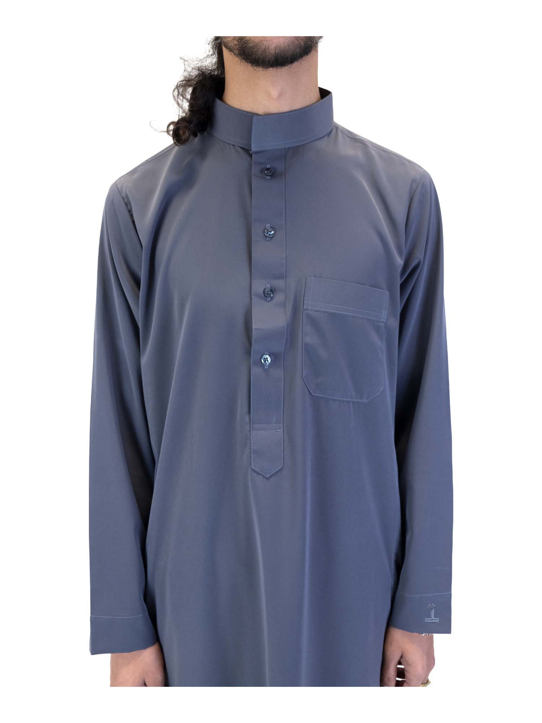 ثوب إسلامي للرجال بياقة - كم كامل