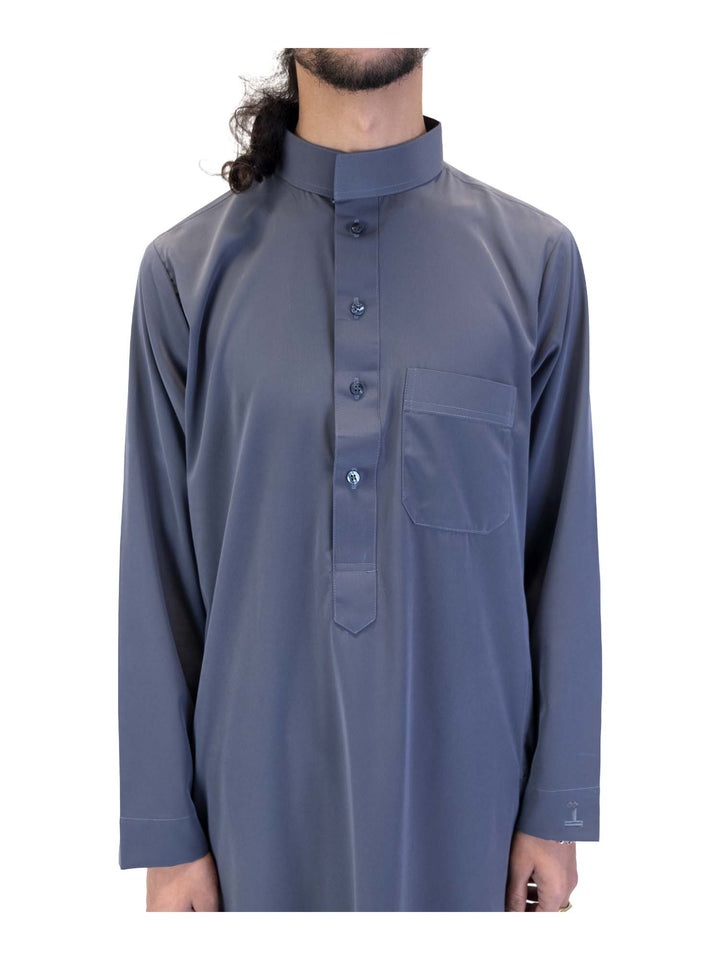 ثوب إسلامي للرجال بياقة - كم كامل