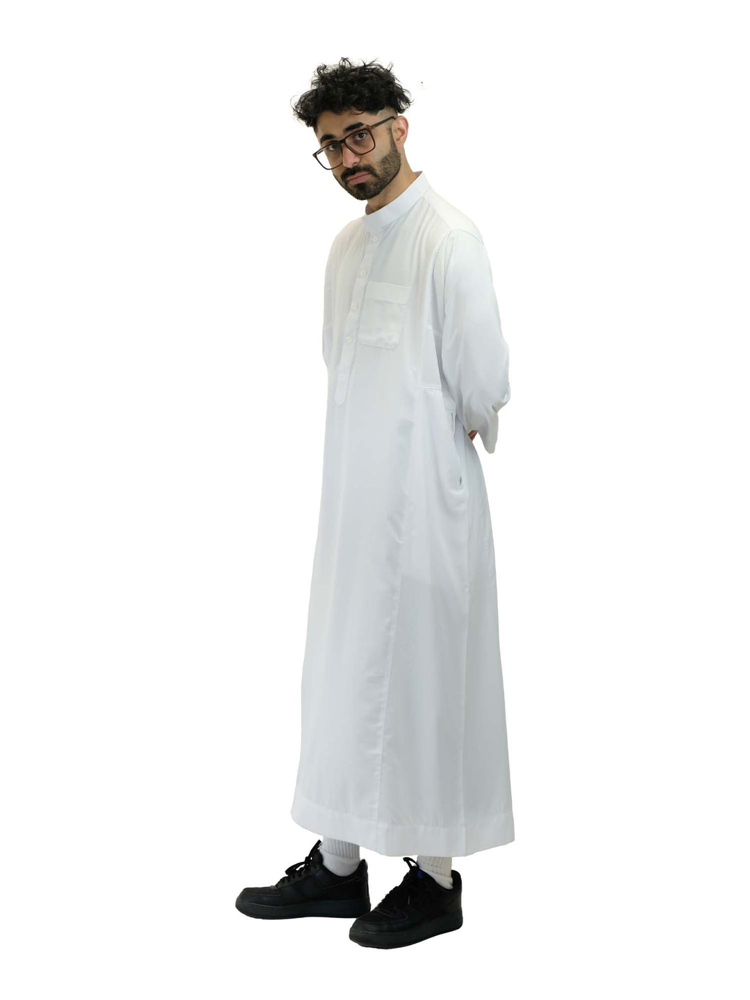 ثوب إسلامي للرجال بياقة - كم كامل