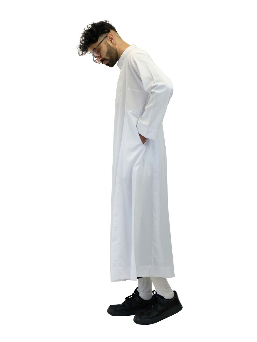 ثوب إسلامي للرجال بياقة - كم كامل