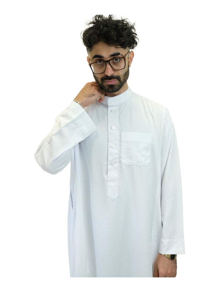 ثوب إسلامي للرجال بياقة - كم كامل