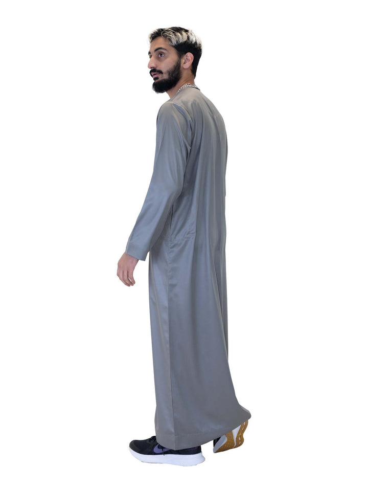 Islamic Impressions Silky Thobe With Zip