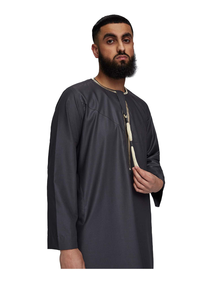 Islamic Impressions Omani Thobe with Tassel - Hamdan Collection