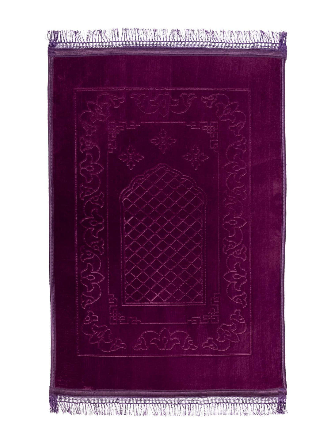 Large Velvet Prayer Mat - Islamic Impressions