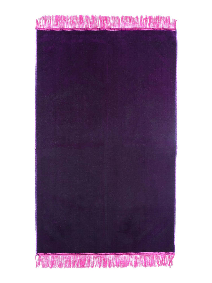 Plain Velvet Prayer Mat - Islamic Impressions