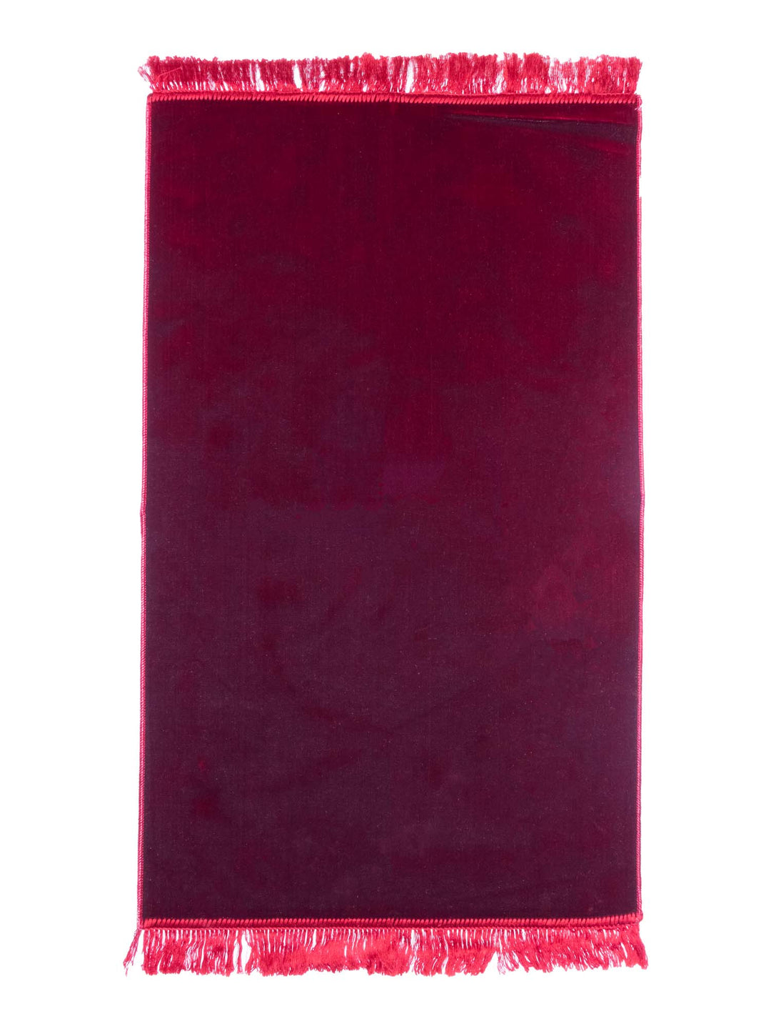 Plain Velvet Prayer Mat - Islamic Impressions
