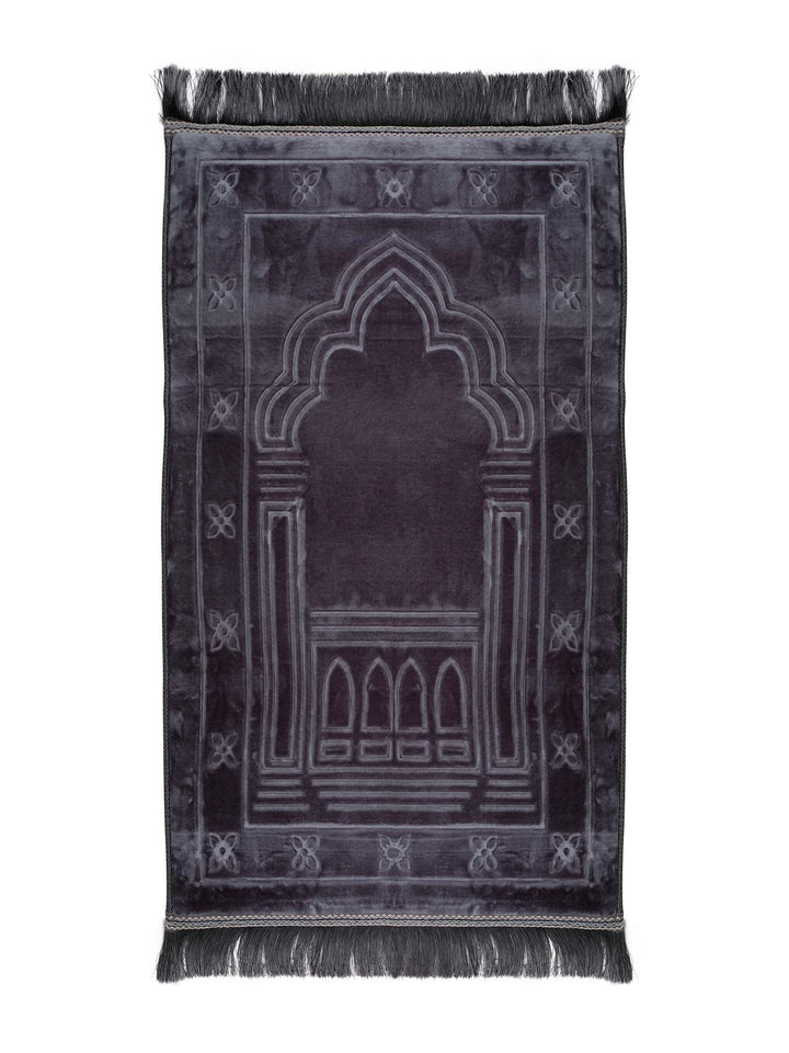 Extra Thick Velvet Prayer Mat - Boxed - Islamic Impressions