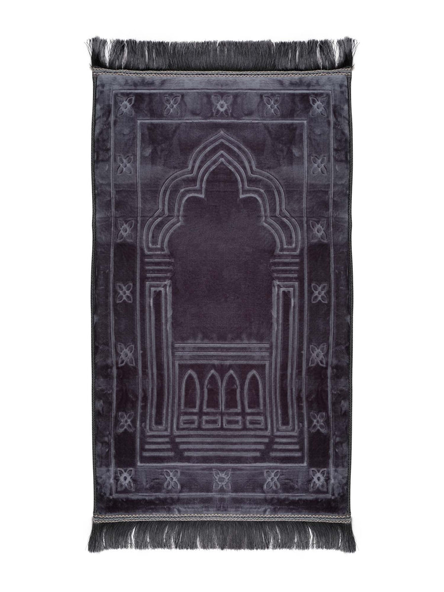 Extra Thick Velvet Prayer Mat - Boxed - Islamic Impressions