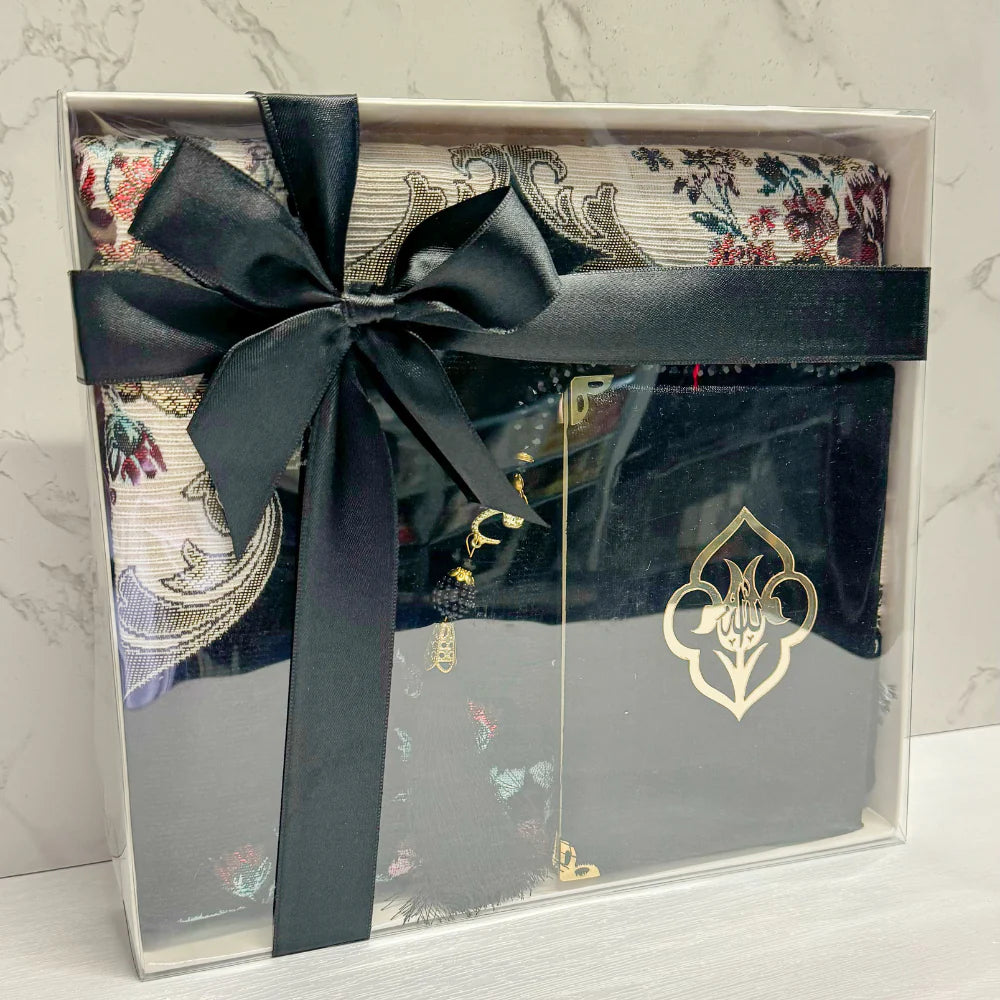 Gift Set - Five Surahs/Mat/Crystal Tasbeeh (0987)