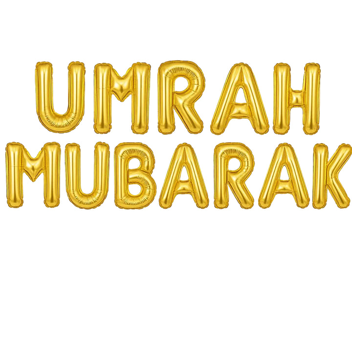 Umrah Mubarak Foil Balloons