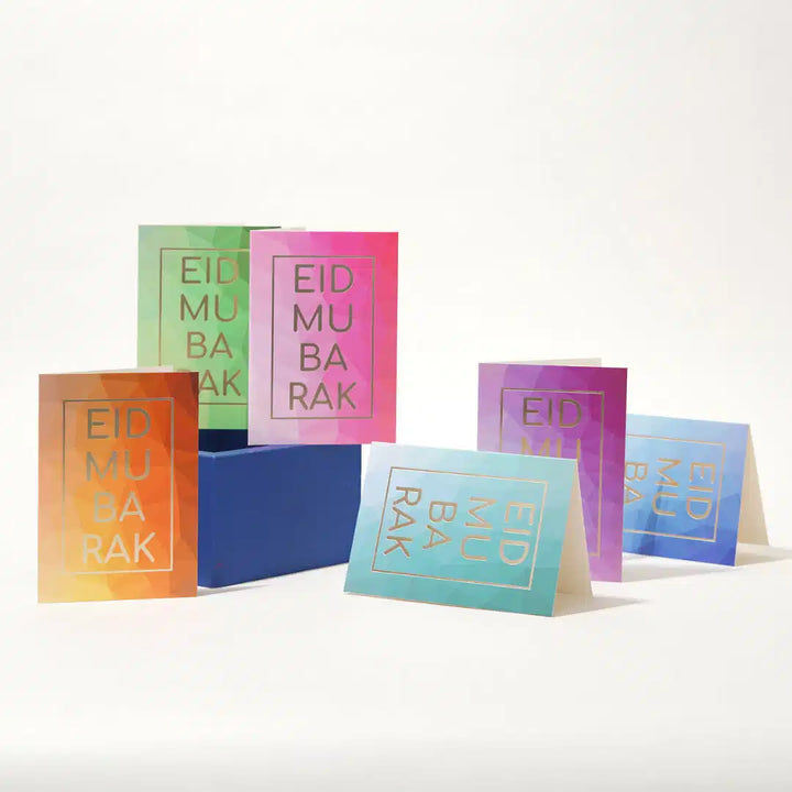 Eid Mubarak Greeting Cards - Geometric (6 Pack)